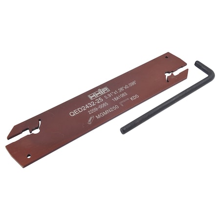 H & H Industrial Products 5.91 X 1.26 X 0.098" Right Hand External Cut-Off & Grooving Blade 2209-0065